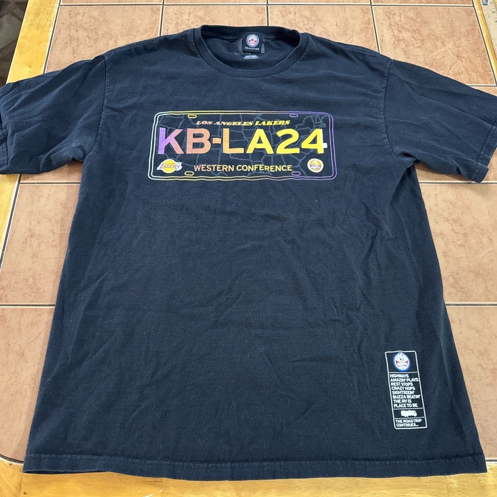 ESPN Collection T Shirt Men's Sz Large Black Kobe Bryant KB LA24 Road Trip
